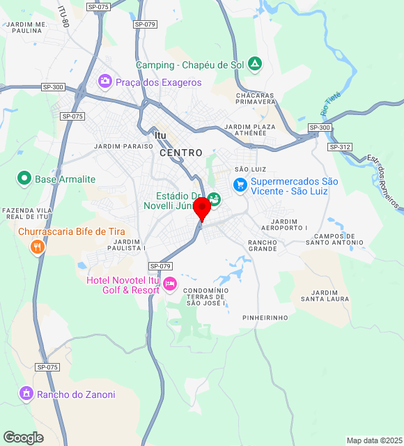Mapa da localização