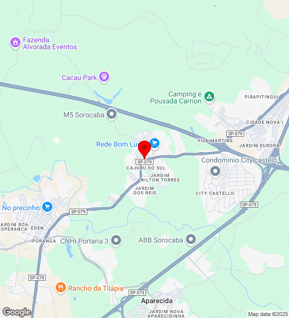 Mapa da localização