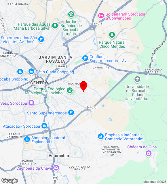 Mapa da localização