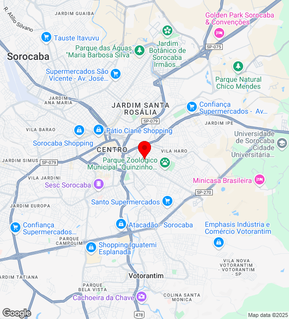 Mapa da localização