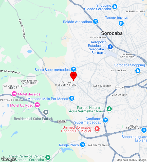 Mapa da localização