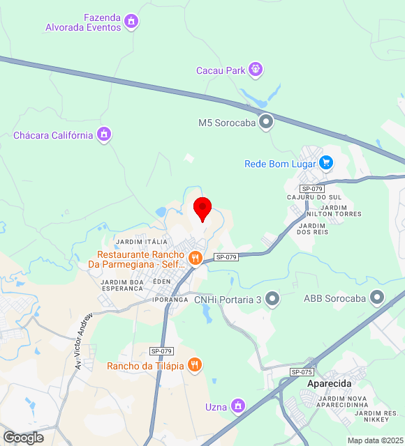 Mapa da localização