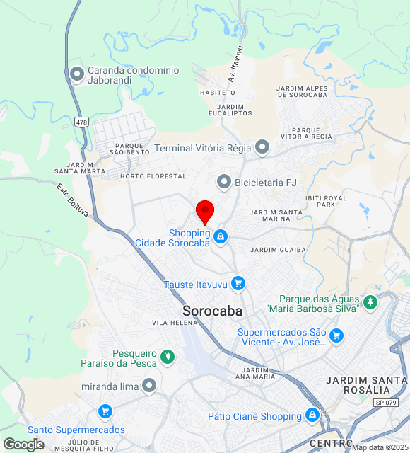 Mapa da localização