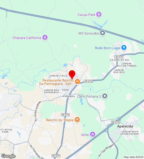 Mapa da localização