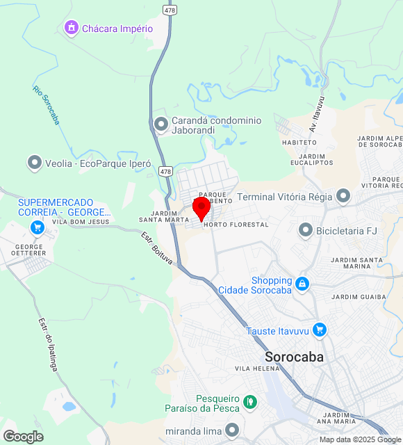 Mapa da localização