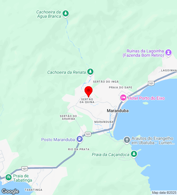 Mapa da localização