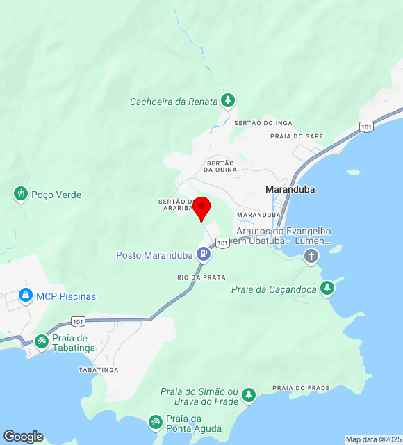 Mapa da localização