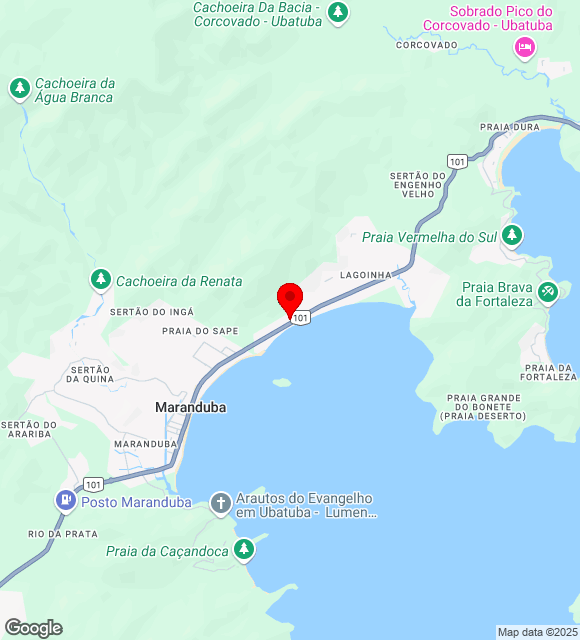 Mapa da localização