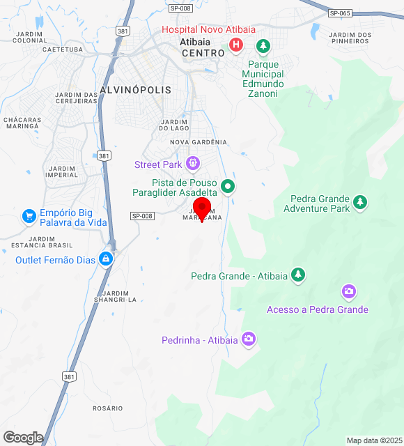 Mapa da localização