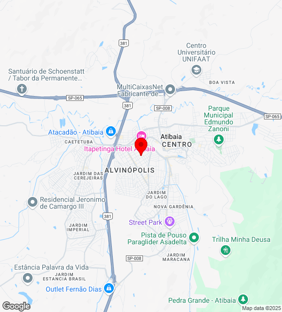 Mapa da localização