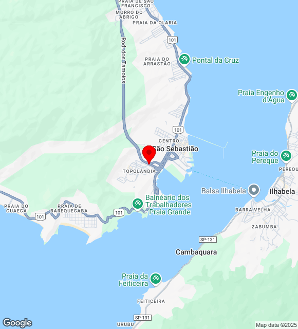 Mapa da localização