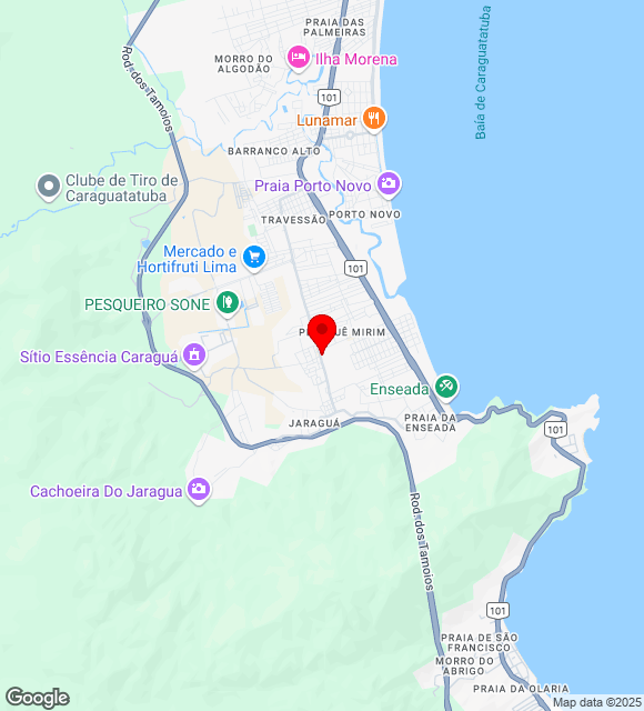 Mapa da localização