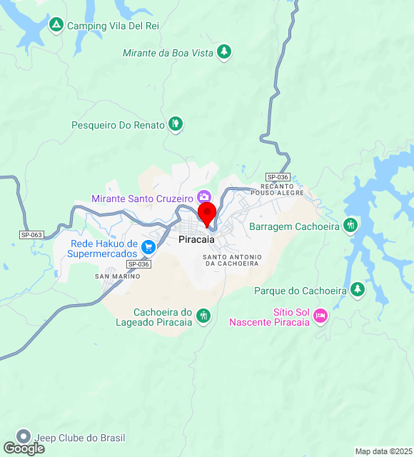 Mapa da localização