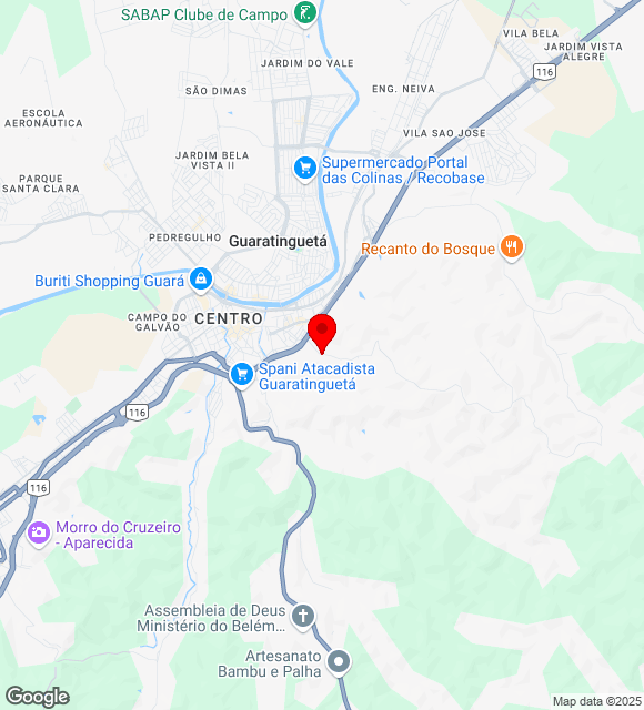 Mapa da localização