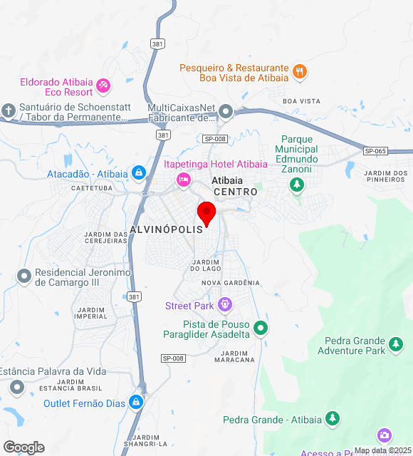 Mapa da localização