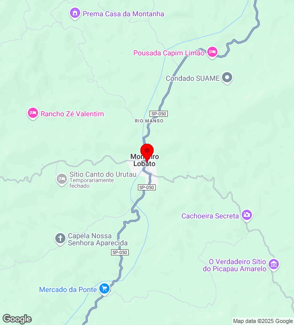 Mapa da localização