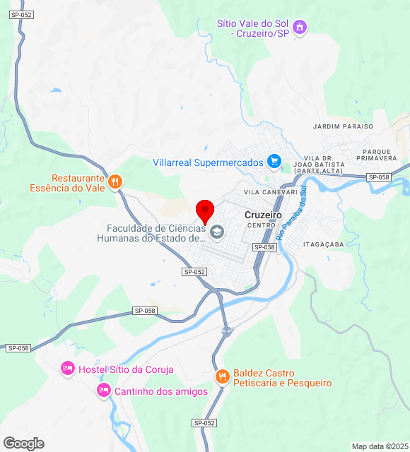 Mapa da localização