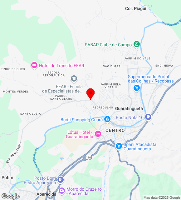 Mapa da localização