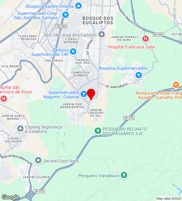 Mapa da localização
