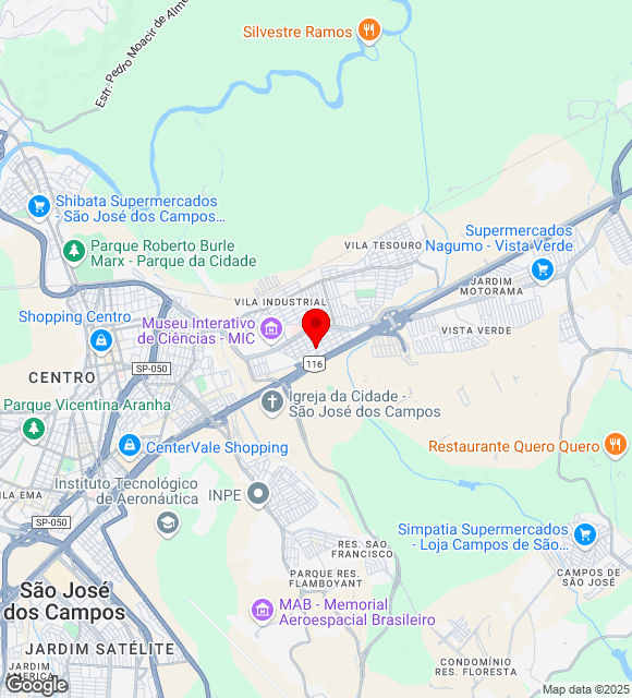 Mapa da localização