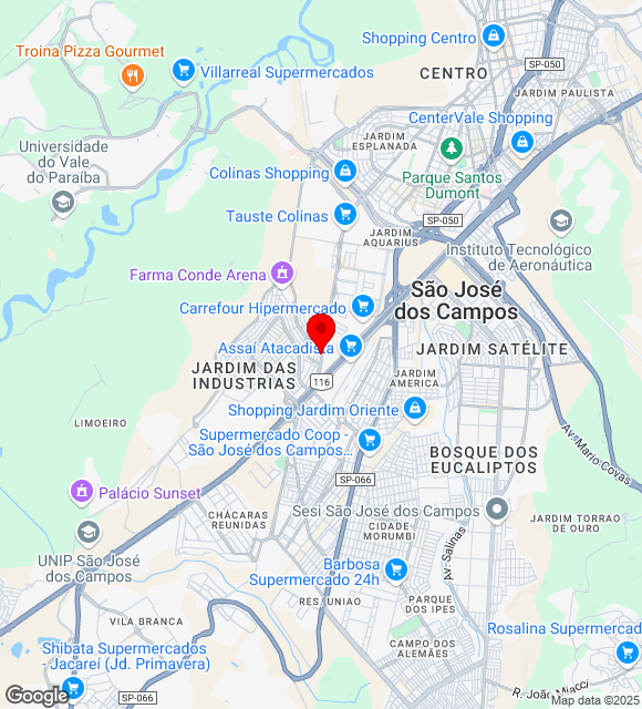 Mapa da localização