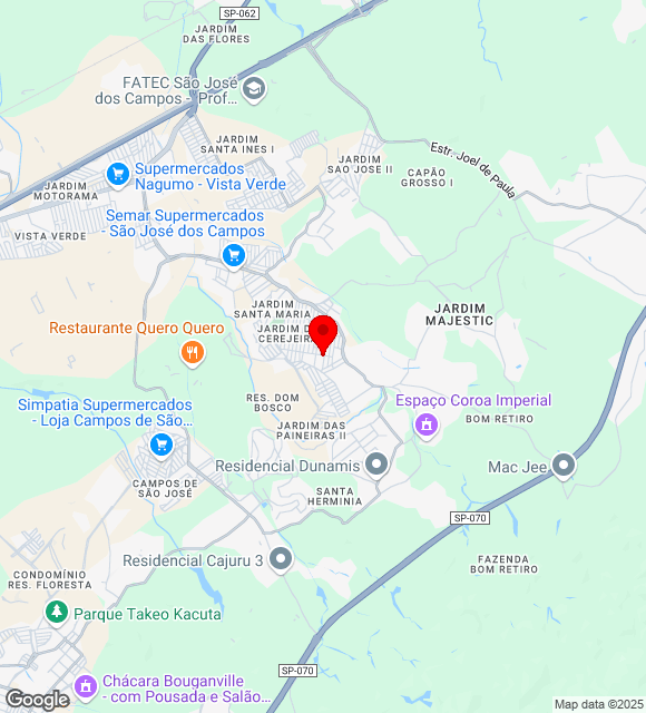 Mapa da localização