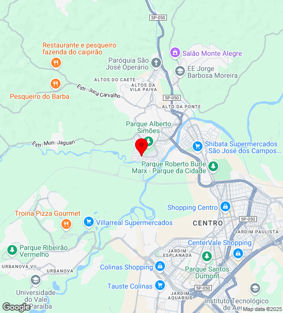 Mapa da localização