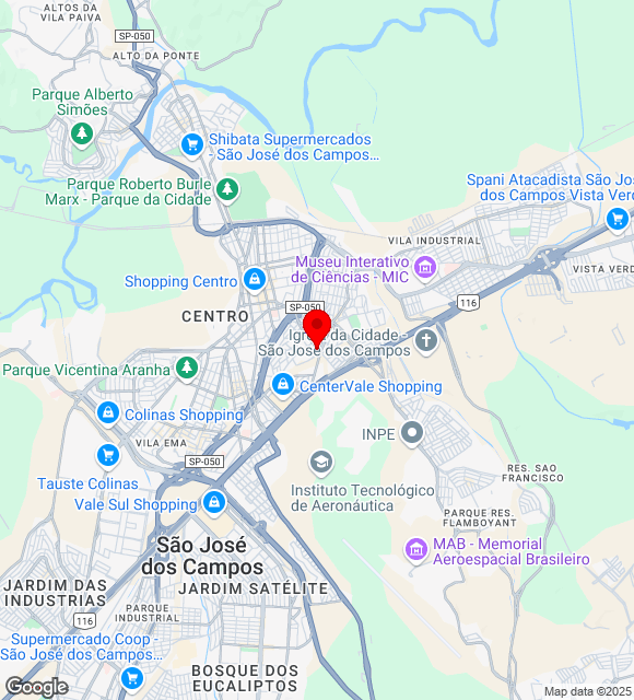 Mapa da localização