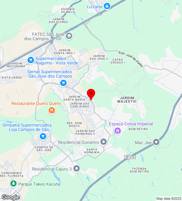 Mapa da localização