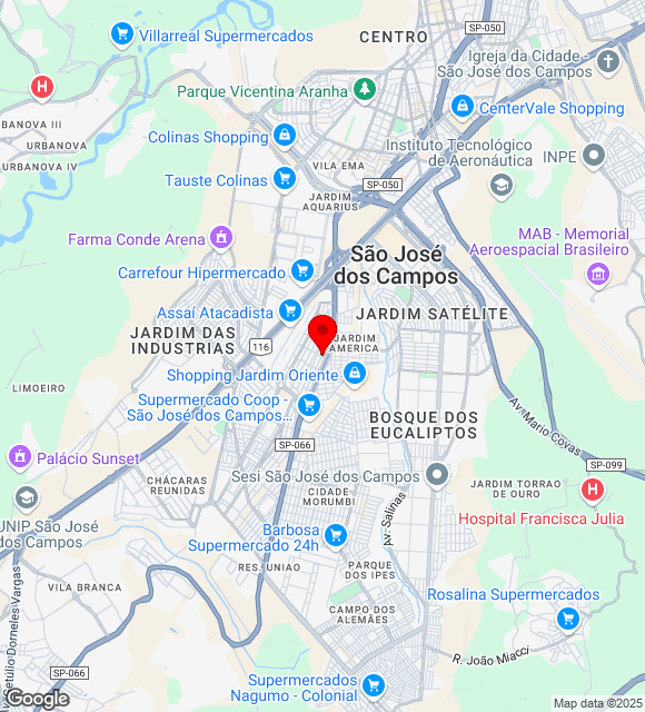 Mapa da localização