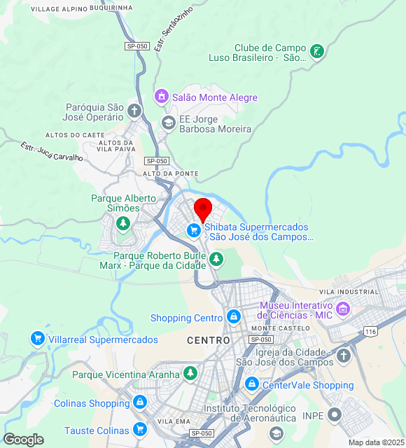 Mapa da localização
