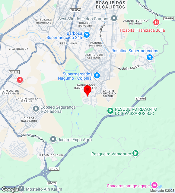 Mapa da localização