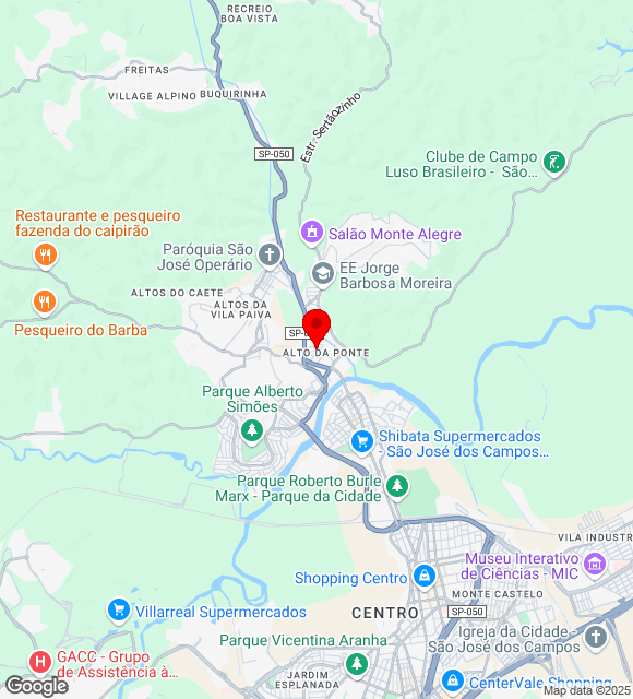 Mapa da localização
