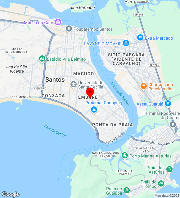 Mapa da localização