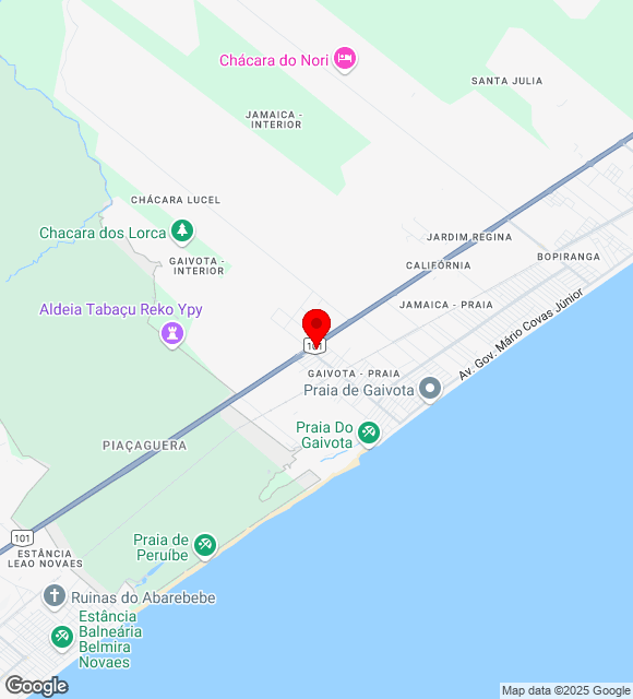 Mapa da localização