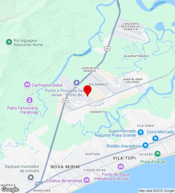 Mapa da localização