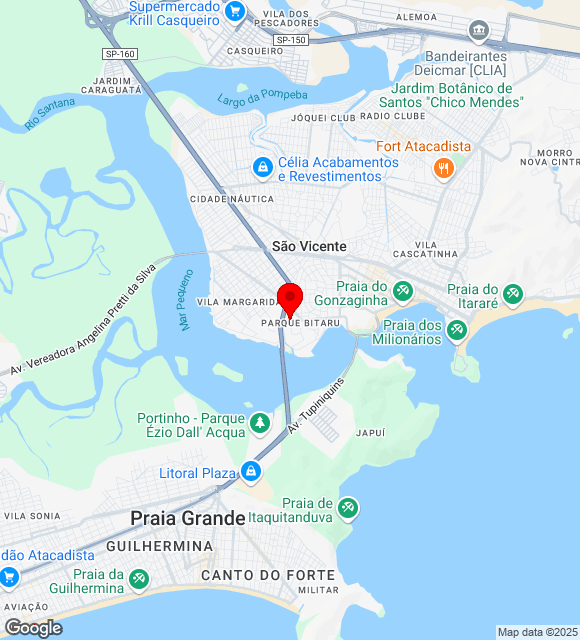 Mapa da localização