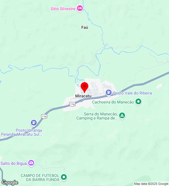 Mapa da localização
