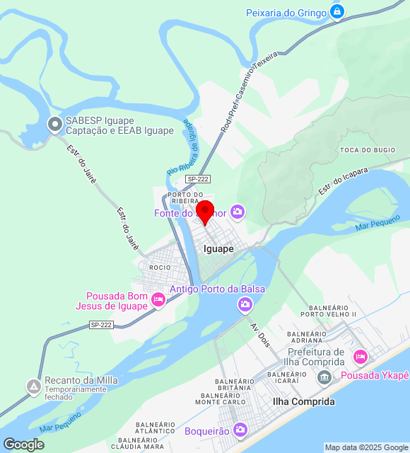 Mapa da localização