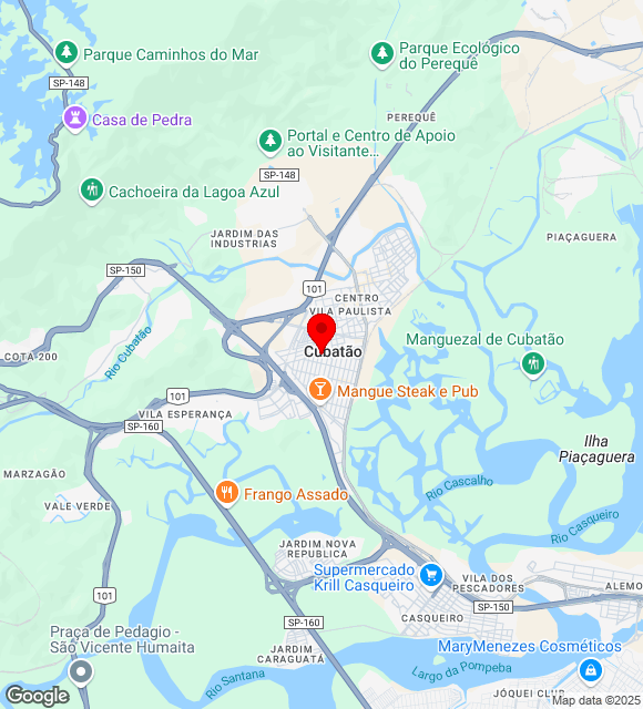 Mapa da localização