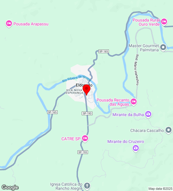 Mapa da localização