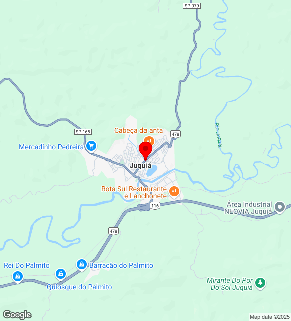 Mapa da localização