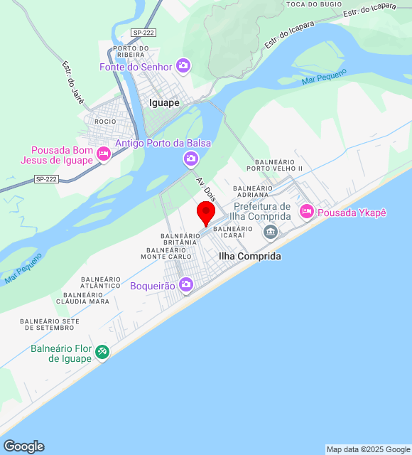 Mapa da localização