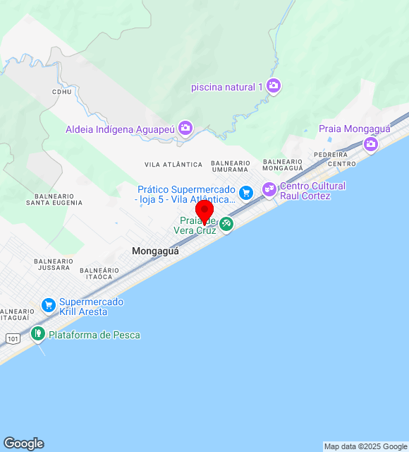 Mapa da localização