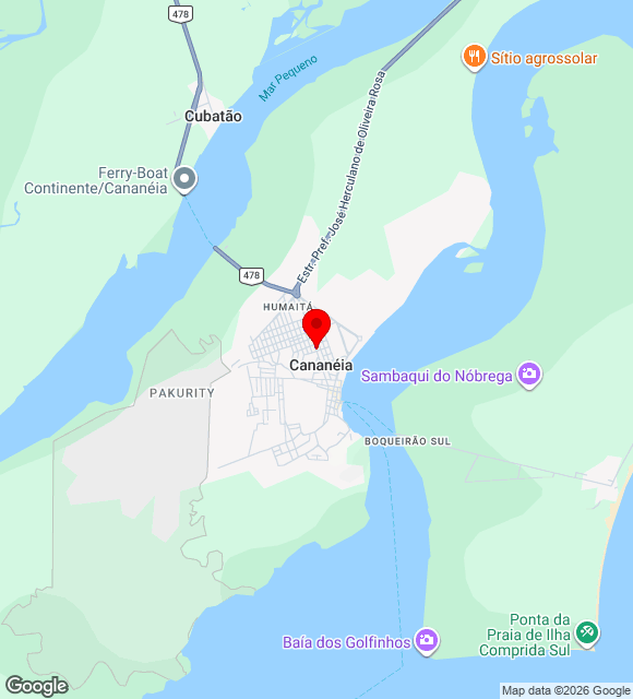 Mapa da localização