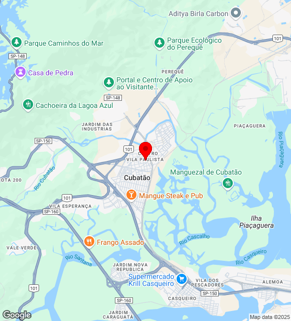 Mapa da localização