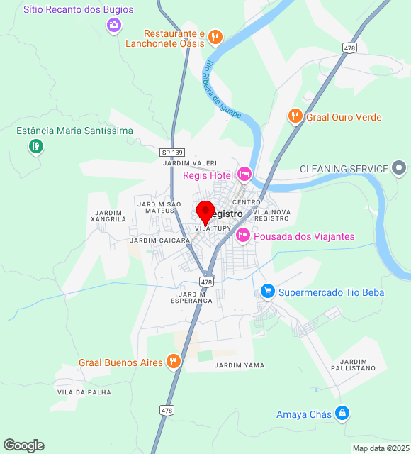 Mapa da localização