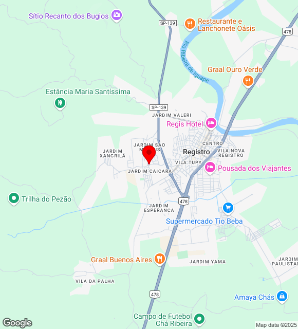 Mapa da localização