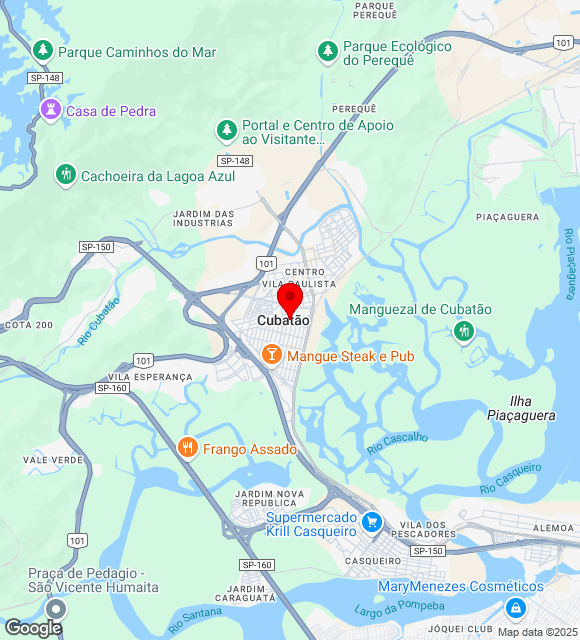 Mapa da localização