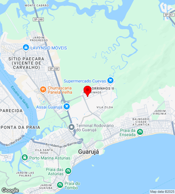 Mapa da localização